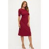 WEST K Women's Darcy Side-Ruched Crew Neck Knit Midi Dress - 2 of 4