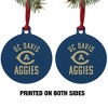UC Davis Aggies Logo Aluminum Holiday Christmas Tree Ornament - 2 of 4