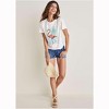 VENUS Womens Plus Flamingo Graphic Tee  -  1X, Off White - 2 of 4