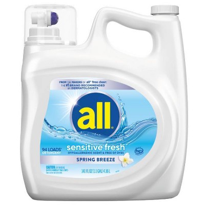 All Free & Clear Sensitive Fresh Laundry Detergent - 141oz