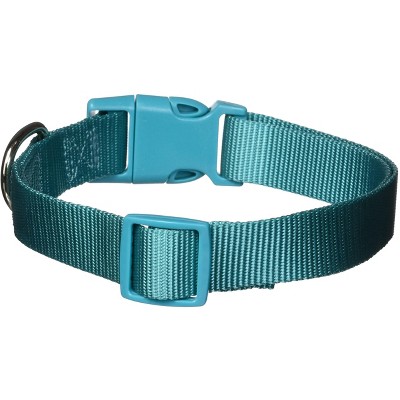 Casual Canine 1" Wide Nylon Dog Collar, Fits Necks 18" to 26", Bluebird