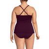 Lands' End Women's Chlorine Resistant Plunge X-Back Tankini Swimsuit Top - 2 of 4