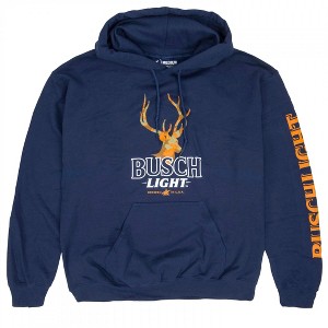 Mens Busch Light Orange Hunter Camo Deer Hoodie - 1 of 3