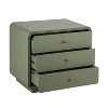 Christopher Knight Home Selric Modern Curved Design 3-Drawer Nightstand - 2 of 4
