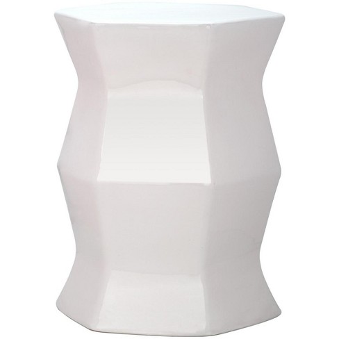 Modern Hexagon Ceramic Garden Stool  - Safavieh - image 1 of 2