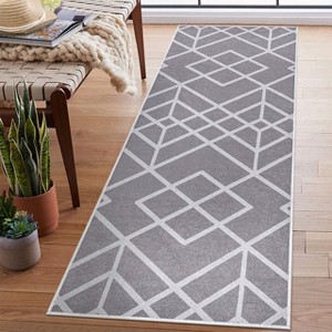 Sussexhome Non Skid Cotton Washable Laundry Room Indoor Runner Rug, 20" x 59" - 1 of 4