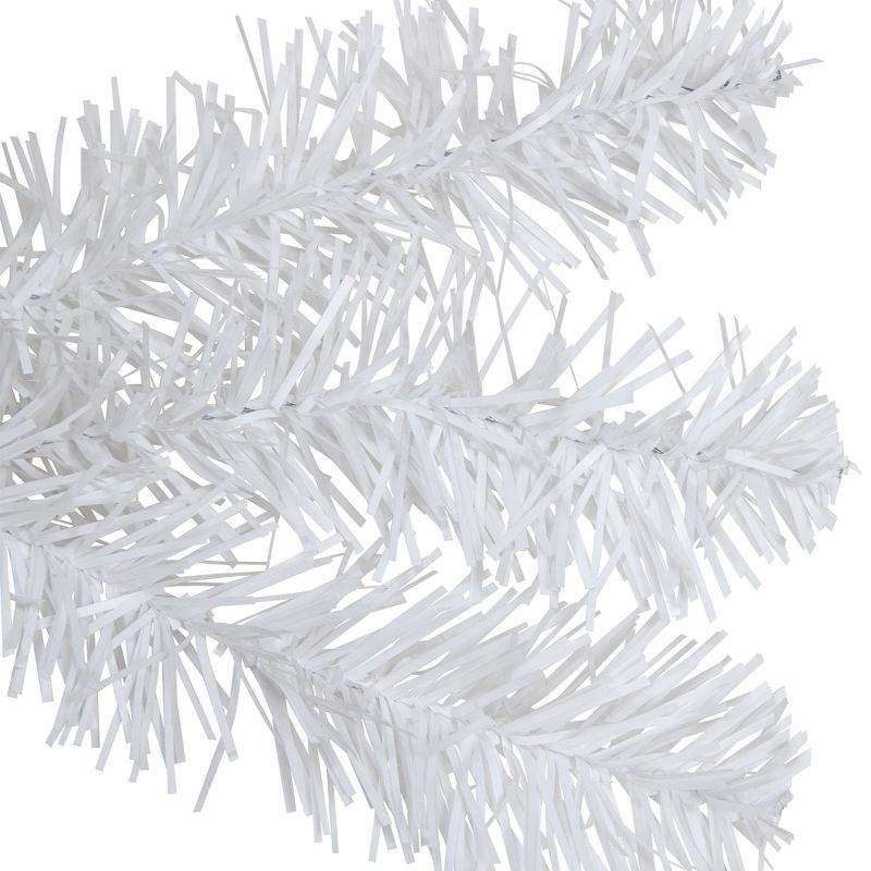 Northlight 24" Unlit White Canadian Pine Artificial Christmas Wreath, 6 of 10