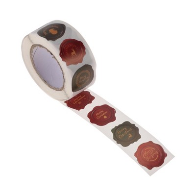 Unique Bargains Christmas Stickers for Ceramic Glass Metal Paper Plastic Peel Reddish Green 1Pcs