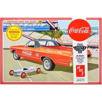 Skill 3 Model Kit 1968 Chevrolet El Camino SS and Soap Box Derby Racing Car 2 in 1 Kit "Coca-Cola" 1/25 Scale Model Car by AMT