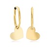 Ross-Simons Italian 14kt Yellow Gold Endless Hoop Earrings With Removable Heart Charms - 3 of 4