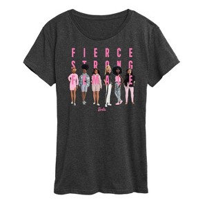 Women's - Barbie - Fierce Strong Female Short Sleeve Graphic T-Shirt - 1 of 4
