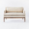 Howell Upholstered Loveseat with Wood Base Cream - Threshold™ designed with Studio McGee - image 3 of 4