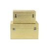 Cheung's Galena Set of 2 Double Happiness Shagreen Boxes Gold - 4 of 4