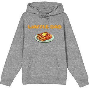 Waffle Dad Dad Jokes for Father's Day Adult Long Sleeve Hoodie - 1 of 2