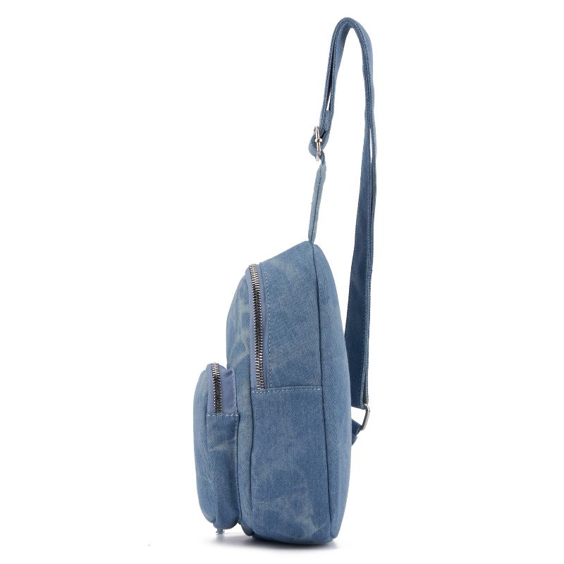 Olivia Miller -Women's-Sling Bag - Denim Blue  - BLUE/ DENIM, 3 of 8