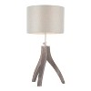 25" Wishbone Table Lamp Light Gray - LumiSource - image 2 of 4