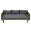 GDFStudio Bordeaux Acacia 3-Seater 67" Outdoor Sofa with Water-Resistant Cushions - 2 of 4