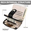 FATMOON Women’s Wallet - Stylish Floral RFID Bifold Purse with Zipper Coin Pocket & ID Window, Perfect for Daily Commuting, Shopping - 3 of 4