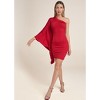 VENUS Womens One-Shoulder Shimmer Dress - 2 of 4