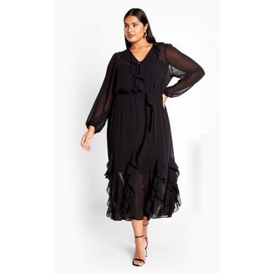 Women's Plus Size Bridgette Maxi Dress - black | CITY CHIC