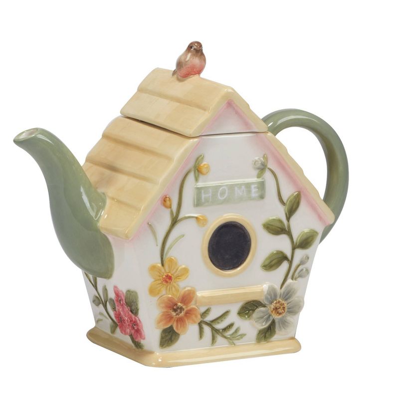 Nature&#39;s Song 3D Birdhouse Teapot - Certified International, 3 of 5