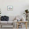 Stupell Industries Pink Flamingos Lounging Beach Chairs Tropical Scene Black Framed Giclee Art - 2 of 4