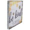 Northlight Metal Framed "Be Kind Always" Bumble Bee Decorative Canvas Wall Art 12" - 3 of 4