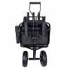 Hrinhom 50.5"W Fishing Cart Beach Cart Collapsible Wagon,Heavy Duty Garden Cart with Storage Pockets - 3 of 4
