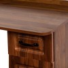 NicBex 60"/55" L-Shaped Desk with Bookshelf,Computer Desk with Drawers,2-in-1 Office Desk with Hutch,Corner Desk for Bedroom,Home Office - 4 of 4