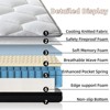 TiramisuBest 12 Inch Hybrid Mattress Pocket Spring CertiPUR-US Certified Foam Medium Firm Memory Foam in a Box - 2 of 4