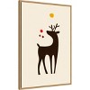 Amanti Art 23"x33" Rudolph Searching for His Nose by Eins Kubistika Framed Canvas Wall Art - 2 of 4