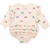 RuffleButts Baby Girls Sweatshirt Bubble Romper - 2 of 4