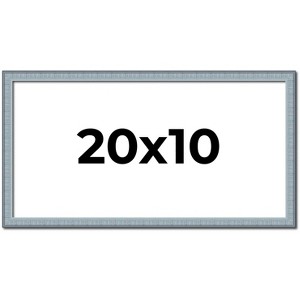 PosterPalooza | Panoramic Textured Blue Picture Frame - UV Acrylic, Foam Board Backing, Hanging Hardware - 1 of 4