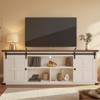 TV Stand for 80/75/70 Inch TVs,Entertainment Center Storage Cabinets w/Power Outlets and Sliding Barn Door,TV Stands,Media Console Cabinet - 3 of 4