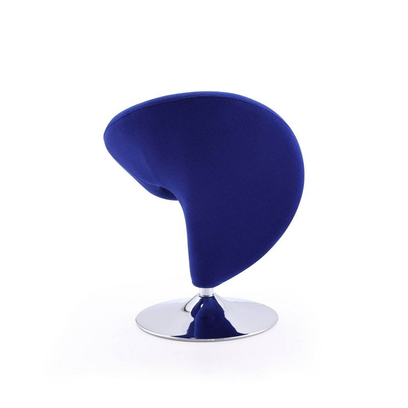 Curl Wool Blend Swivel Accent Chair - Manhattan Comfort, 5 of 7