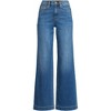 Lands' End Women's Recover High Rise Wide Leg Blue Jeans - 3 of 4