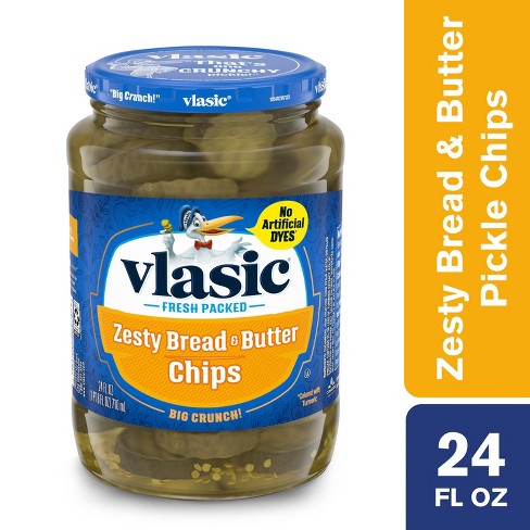 Vlasic Zesty Bread Butter Pickle Chips 24oz Target