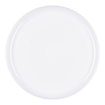 Smarty Had A Party 8.5" White Flat Round Plastic Salad Plates - 120 pcs
