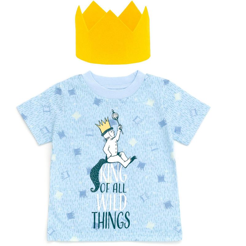 Warner Bros. Where the Wild Things Are Max Baby Cosplay T-Shirt and Crown Infant, 1 of 5