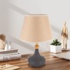 YIYIBYUS Vintage Farmhouse Table Lamps for Living Room Bedroom Traditional Bedside Nightstand Lamp With Linen Shade - 2 of 4
