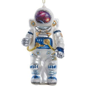 Kurt Adler Glass Ornament for Christmas Tree, Astronaut, 5.5" - 1 of 1
