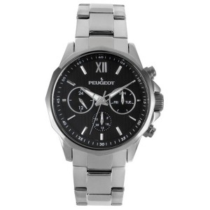 Peugeot Men's 46mm Multi-Function Stainless Steel Bracelet Watch - 1 of 4