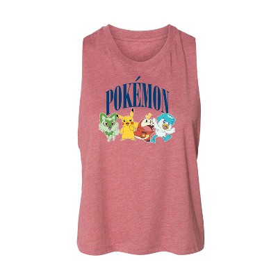 Women's Pokémon Scarlet & Violet Collegiate Graphic Racerback Tank - Heather Mauve - Small