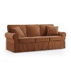 MINIMORE Modern Style 87.4"W Fiona 3Seater Sliper Cover Classic Sofa - 3 of 4