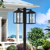 Livex Lighting Nyack 6 - Light Post Light in  Black/Brushed Nickel - 4 of 4