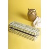 Jodhpur Mother of Pearl Decorative Box, Beige, 12" - 2 of 4