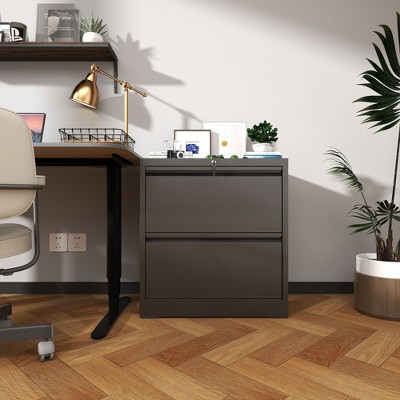 NicBex File Cabinet with Lock,Office Cabinet with Handle Free Design,Modern Storage Cabinet,Filing Cabinet for Home Office