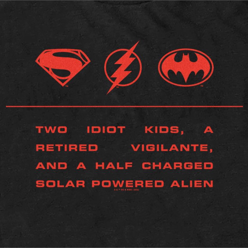Men's The Flash Two Idiot Kids Quote T-Shirt, 2 of 6