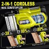 SILVEL 2" Cordless Brad Nailer, 2-in-1 21V Electric Brad Nailer Stapler with 2 * 4.0Ah Battery, 1000pcs Nails, 18GA Staples, Adjustable Depth - 3 of 4