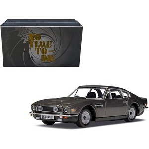 Aston Martin V8 RHD (Right Hand Drive) Black Metallic James Bond 007 "No Time To Die" (2021) Movie Diecast Model Car by Corgi - 1 of 4